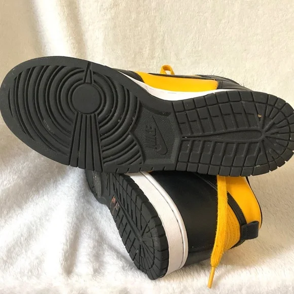 Nike Dunk High Retro Goldenrod Black Yellow DD1399-700 Men’s Sz 9.5 - Picture 14 of 16